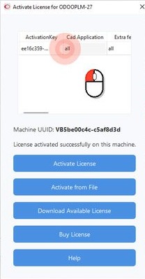 License activated successfully